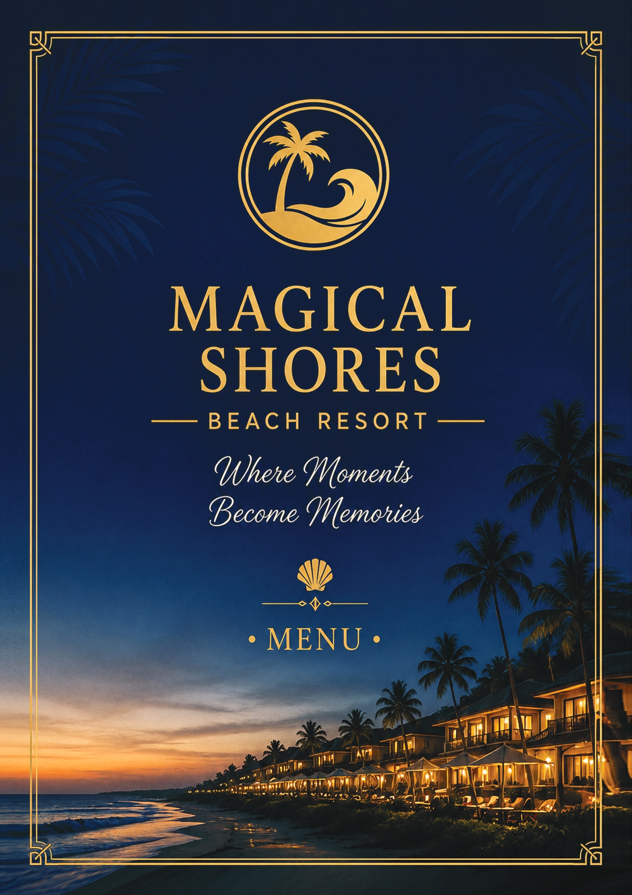 Menu cover page