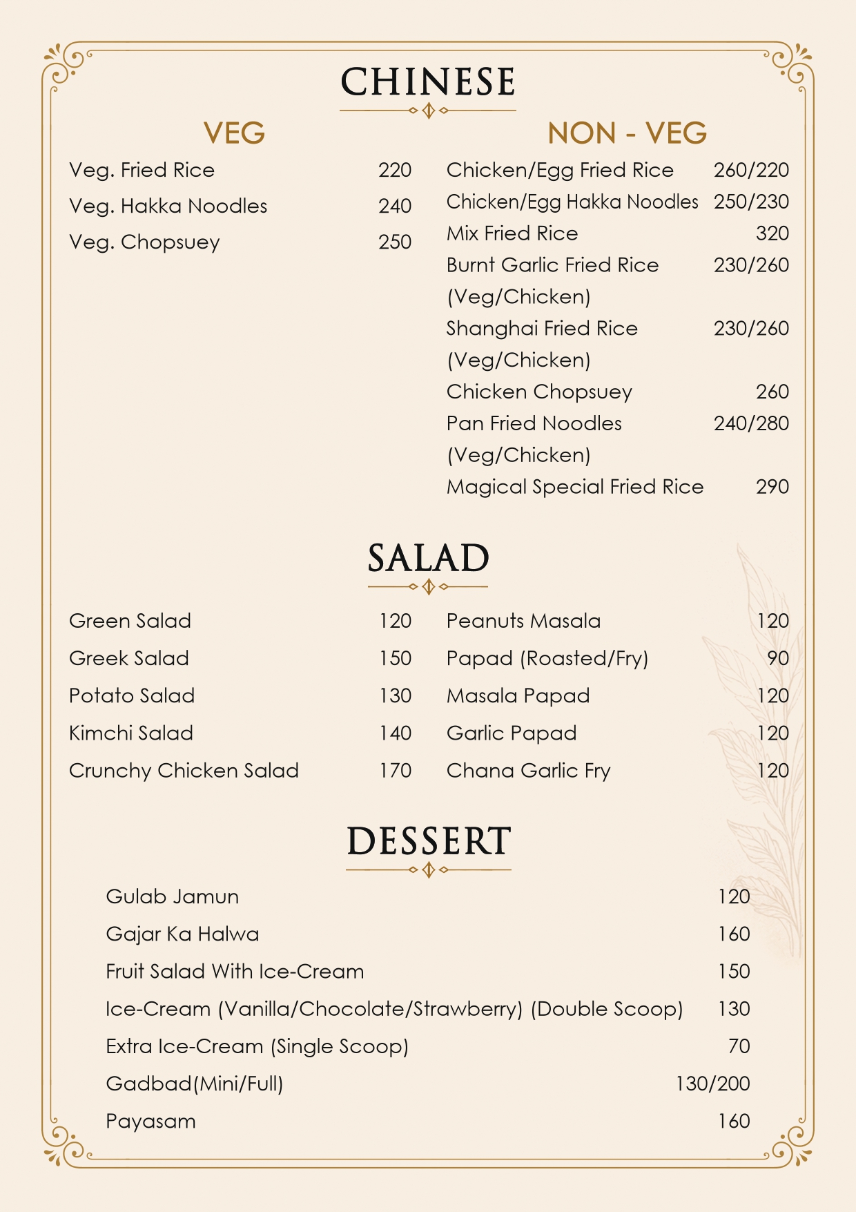 Menu page 6